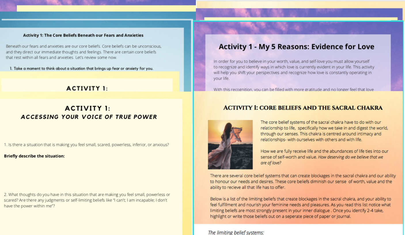 Practices & Activities Sheet